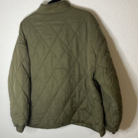 NWT- Social Standard by Sanctuary- quilted twill jacket – army green size- XXL - Picture 6 of 10